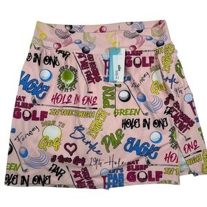 Skort Obsession Pink Blush Tee Time Golf Skort Women's Size Large NWT Pockets